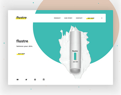 Flustre. branding design flat idea minimal startup typography ui ui ux ux website