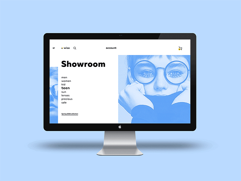 Wise e-commerce website-2 animation design gif interaction layout my portfolio photoshop ux ux ui web design website