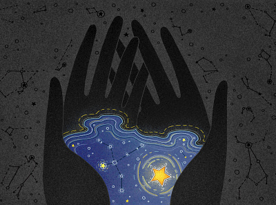constellations 2d artwork book cartoon character design illustration layout