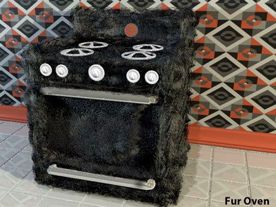 Fur Oven 3d blender fur interior kitchen oven