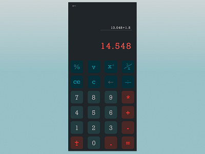 #Daily UI 004 - Calculator app calculator challenge dailyui design feedback ui web work веб дизайн