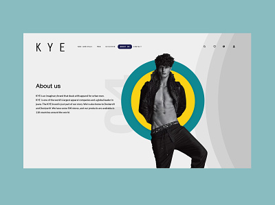 About page of a men's apparel about page aboutus black white color design interface mens fashion menswear trendy ui uidesign user user interface design web webdesign website design yellow