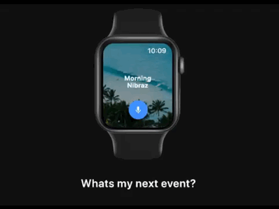 Voice interface design for Apple watch⌚️ apple watch dribbble innovative interaction design micro interaction ui uiux userinterface voice interface voice interface design