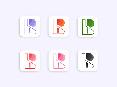 B + P logo Design app brand identity branding design flat graphic design icon logo logo design vector