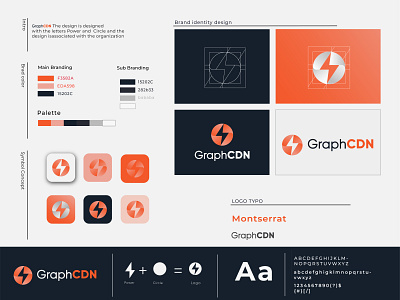 GraphCDN Logo Design | Modern Logo Concept 2d 3d brand identity branding circle company logo concept design flat flat design gradient graphic design logo logo design logo mark logotype minimalist modern power vector