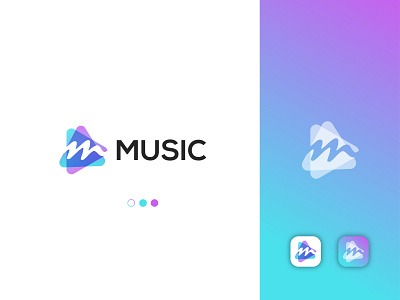 Music logo design brand identity branding branding design design flat icon logo logo design logo mark music music app