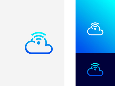 Sky Wifi app brand design brand identity branding cloud company concept design flat gradient graphic design icon icons logo logo design modern technology vector wifi logo