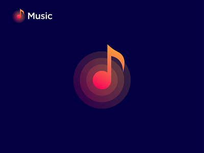 Music logo Design brand identity branding company concept design flat icon logo logo design logo mark minimalist music music app vector