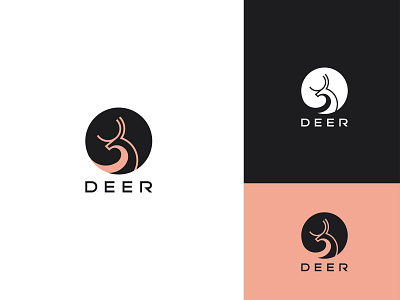 DEER animal brand identity branding company branding concept deer logo design flat graphic design logo logo design logo mark minimalist vector