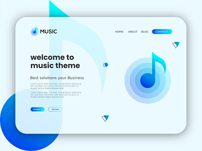 Music landing page