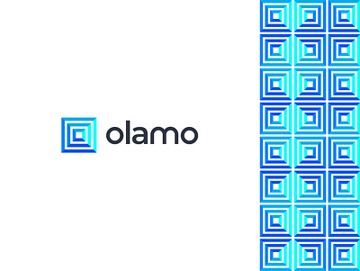 Olamo blue brand identity branding branding design business colorful company logo concept design flat gradient graphic design icon letter letter logo design logo design logo mark modern o logo vector