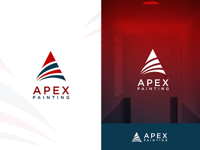 Apex Printing A letter modern Logo Design