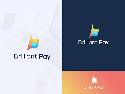 Brillant Pay Modern Logo Design b and p logo b and p payment logo b pay logo brand identity branding brilland pay concept design flat graphic design letter logo logo logo design logo mark logo typre minimal logo minimalist modern payment logo vector