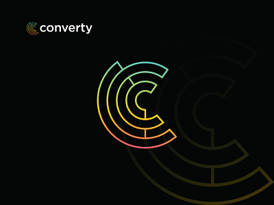 converty modern letter logo and Branding design