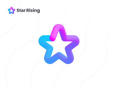 Star Rising Modern Logo and Branding design