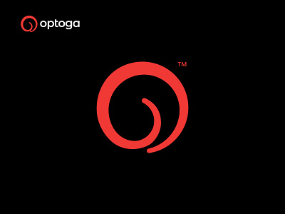 Optoga O Letter modern minimalist logo Design