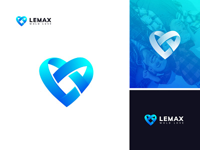 LEMAX  Family Love Minimalist logo design