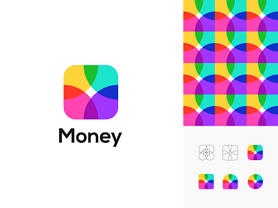 Money Modern Coloerful Minimalist logo Design and Branding desig