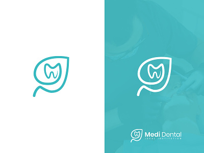 Medi Dental modern minimalist logo and Branding design