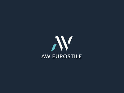 AW Eurostile logo logo design vector