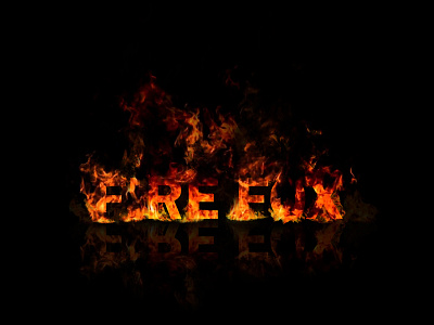 Fire Fox design fire night photoshop yellow