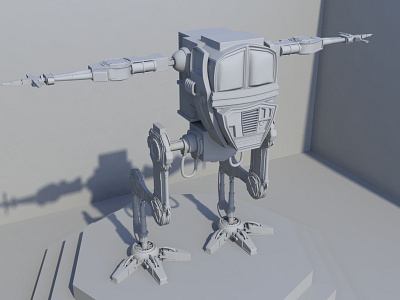 3D Robot Model 3d blue design lighting maya robot robotic sunlight