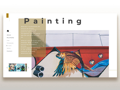 Painting design ui ux web website