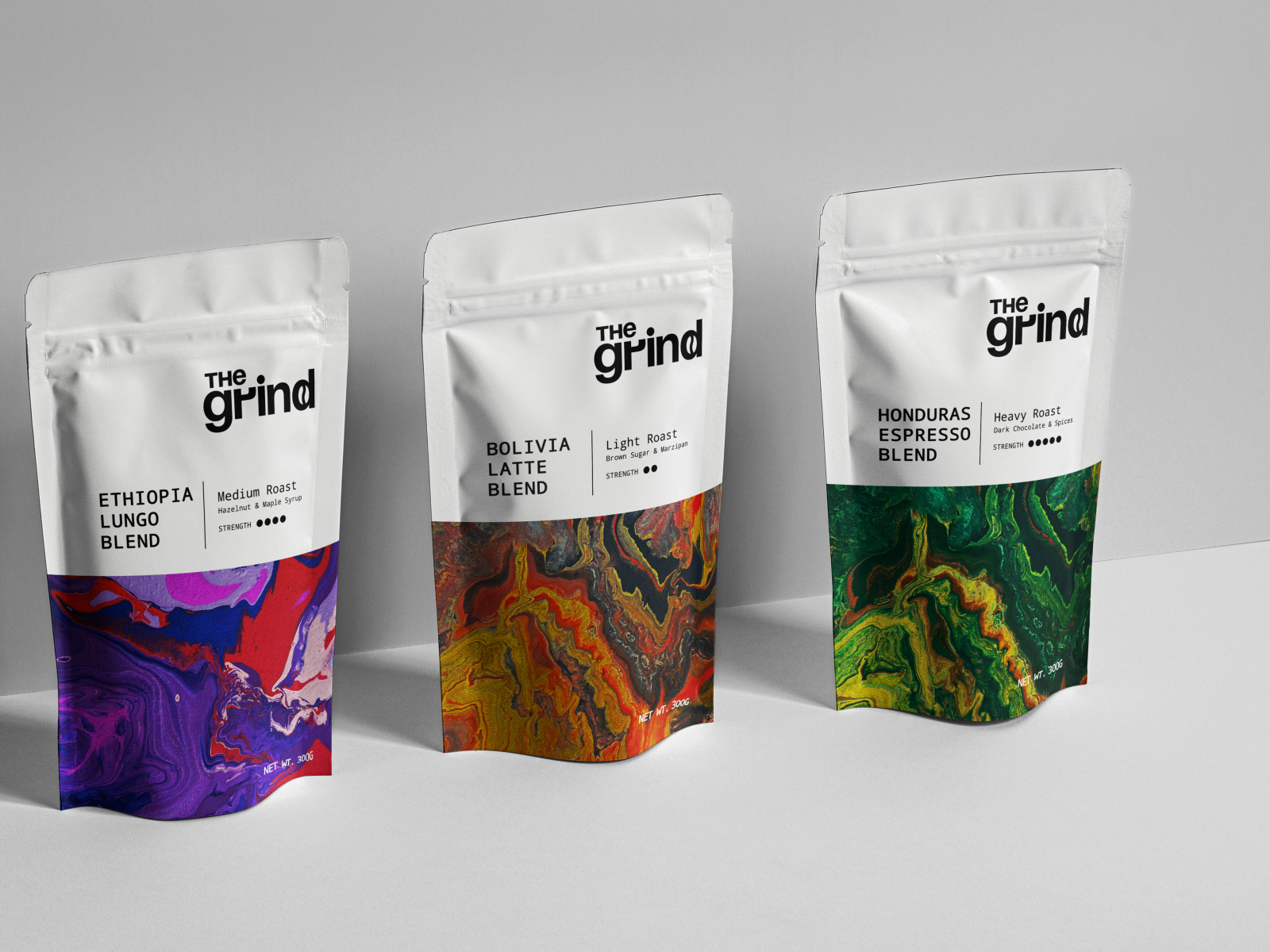 The Grind - Coffee Packaging by Rhys Woods on Dribbble