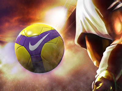 Nike Soccer Illustration 3d ball illustration nike photoshop soccer