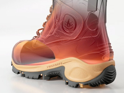 Columbia Boot 3d animation c4d cinema4d columbia modeling shoe vray