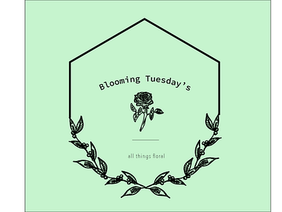 Blooming Tuesday branding design florist flower graphic graphic design handdrawn handrawing icon illustration illustrator lettering logo logodesigner minimal mobile vector vector art web website