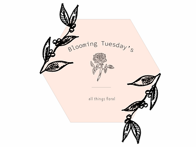 Blooming Tuesday Shapey branding design florist flower graphic graphic design handdrawn handrawing icon illustration illustrator lettering logo logodesigner minimal mobile typography vector vector art web