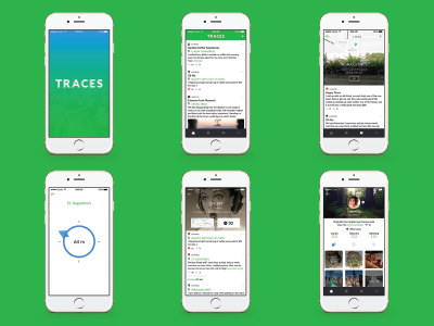 Traces app mobile design ui design ux design