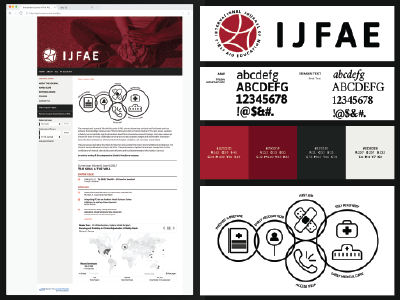 International Journal of First Aid Education branding identity ui design ux design web design