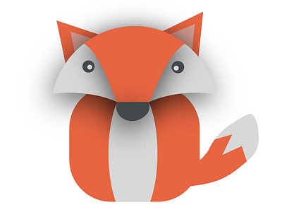 A Fox 🦊 adobe animal animal art cute fox illustraor illustration