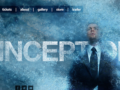 INCEPTION - the first try for a UX design movie photoshop ux webside