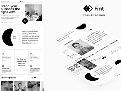 Fint: Website Design brand design brand strategy branding figma product design typography ui website design