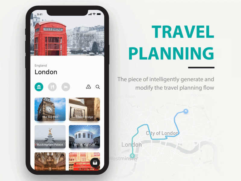 Travel planning app