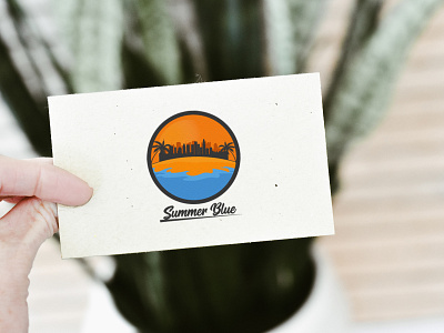 summer blue brand brand and identity brand identity branding branding design business card business card design businesscard icon logo logo design logos minimal minimalist real estate logo