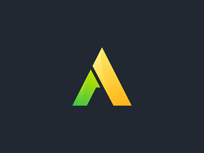 A gradient letter logo design by Al Sajmun Saju on Dribbble