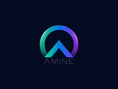 amine brand and identity branding icon ios logo logo design minimal minimal art minimalist typo