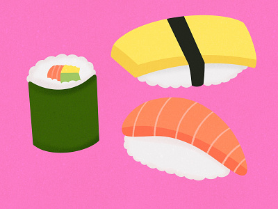 Sushi asian childrens books cute cute art drawing editorial illustration fish food food illustrations graphic art illustration illustrator japanese kidlit nicole wilson raster sushi