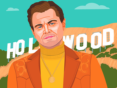 Rick Dalton Once Upon A Time in Hollywood animals animals illustrated branding celebrity childrens books colorful design digital art editorial editorial illustration food graphic art illustration illustrator logo nicole wilson vector