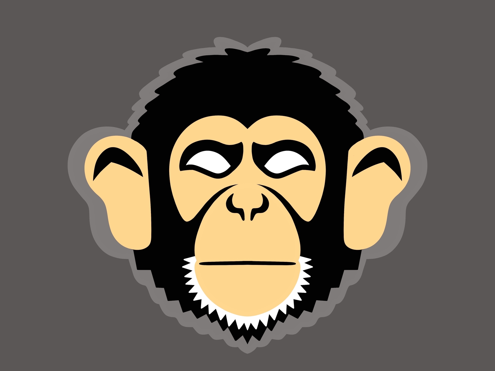 Chimpanzee Logo by Nicole Wilson on Dribbble