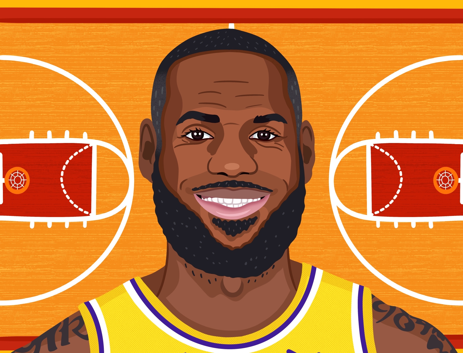 Lebron James by Nicole Wilson on Dribbble