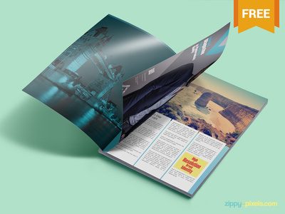 magazine psd mockup