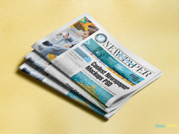 Amazing Tabloid Size Newspaper Ad Mockups by ZippyPixels on Dribbble