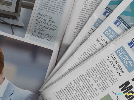 Free PSD Newspaper advertisement Mockup by ZippyPixels on Dribbble