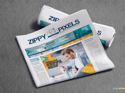 Professional Newspaper Mockup - Vol 4 by ZippyPixels on Dribbble