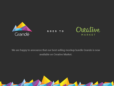 Grandé goes to CreativeMarket mockup